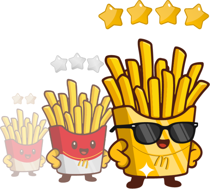 Level up and earn more rewards illustration
